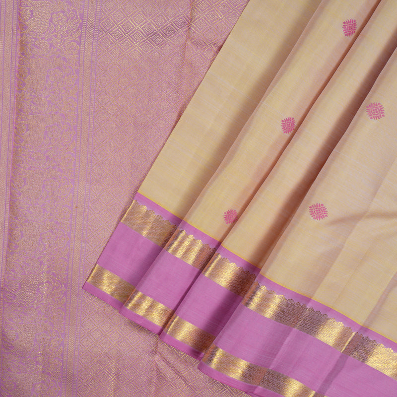 Hayagrivas Handloom Sandal Kanjivaram Silk Saree with Rose Pink Border BE716-SBS