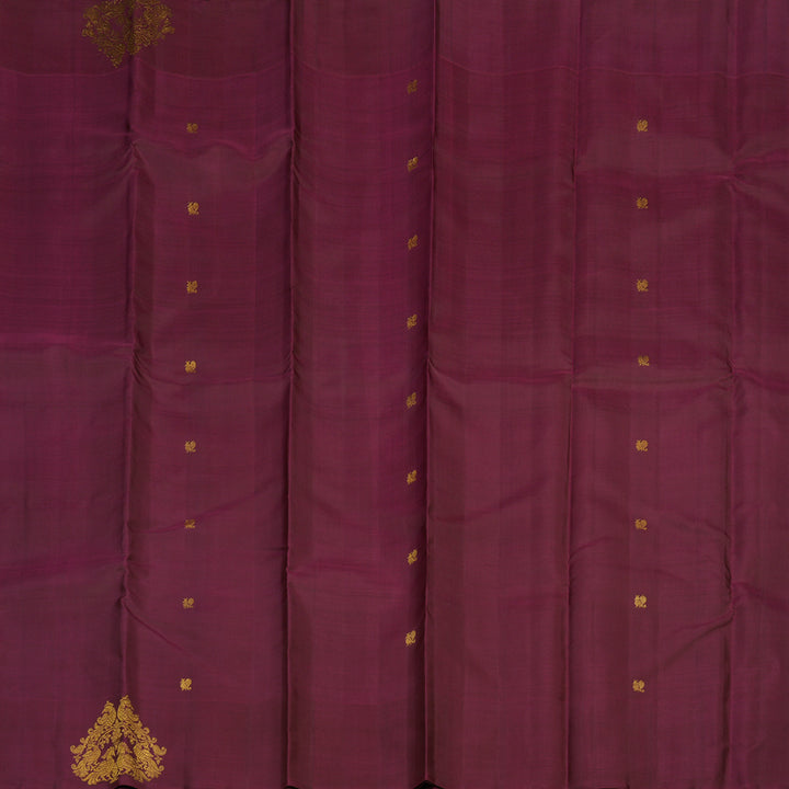 Hayagrivas Handloom Pinkish-Maroon Kanjivaram Silk Saree BE717-SBS