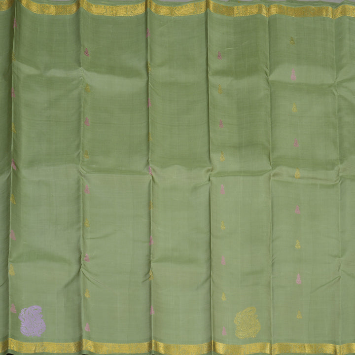 Hayagrivas Handloom Pista Green Kanjivaram Silk Saree BE720-SBS