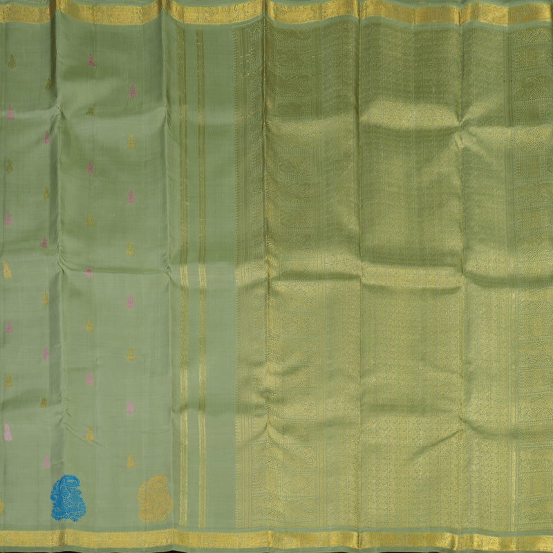 Hayagrivas Handloom Pista Green Kanjivaram Silk Saree BE720-SBS
