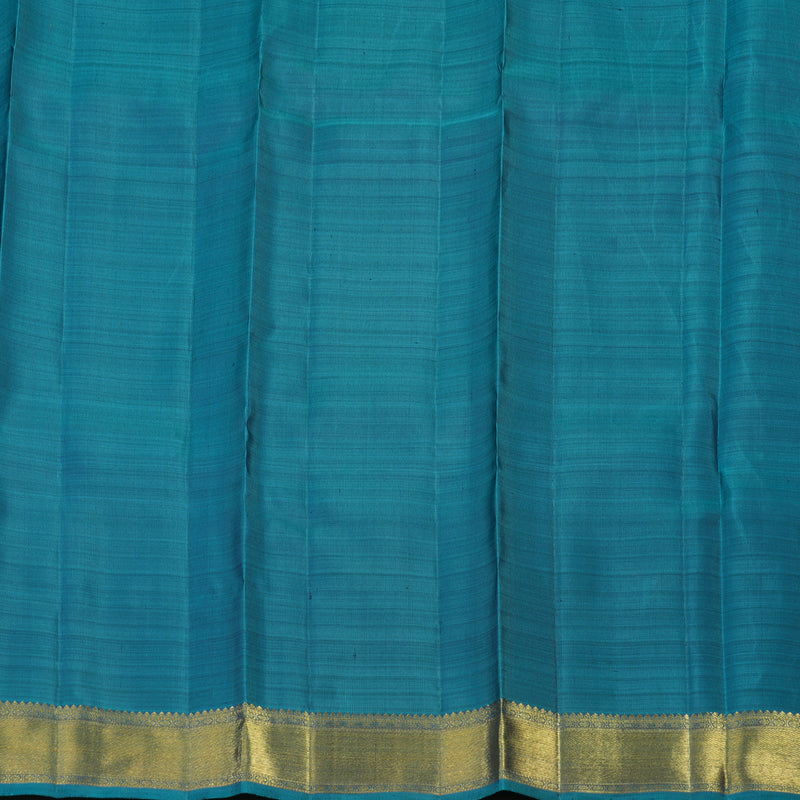 Hayagrivas Handloom Cyan Blue Kanjivaram Silk Saree BE723-SBS