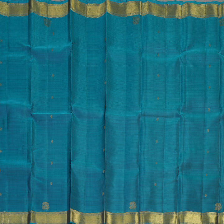 Hayagrivas Handloom Cyan Blue Kanjivaram Silk Saree BE723-SBS