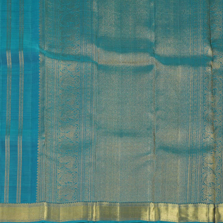 Hayagrivas Handloom Cyan Blue Kanjivaram Silk Saree BE723-SBS