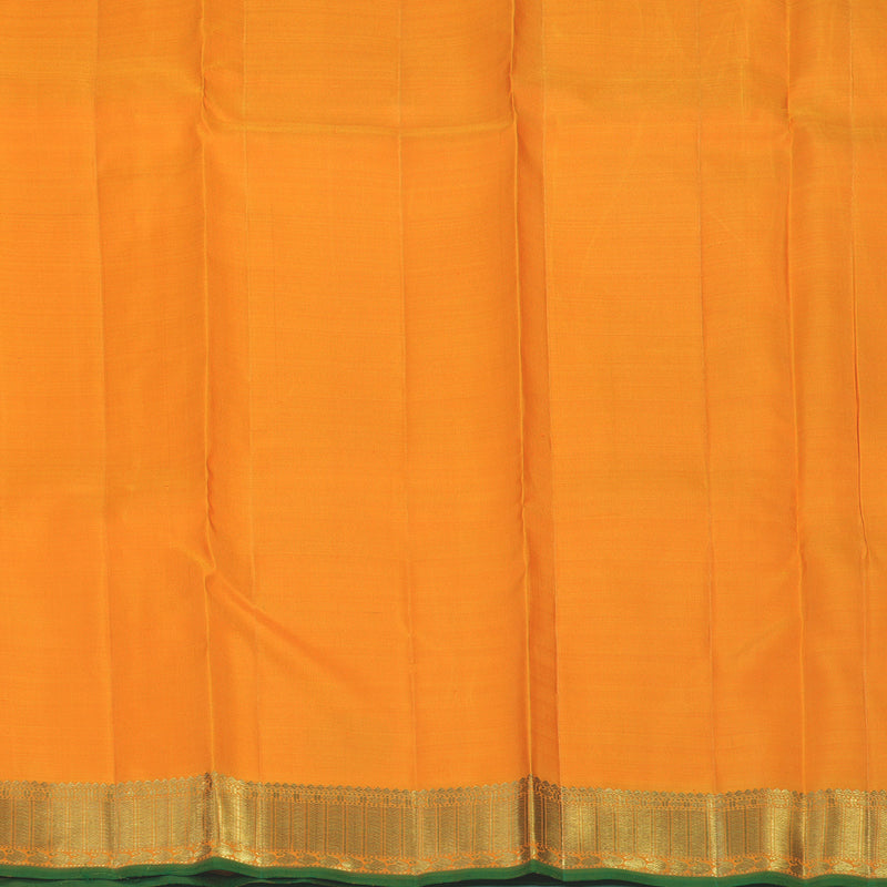 Hayagrivas Handloom Orange Kanjivaram Silk Saree BE724-SBS