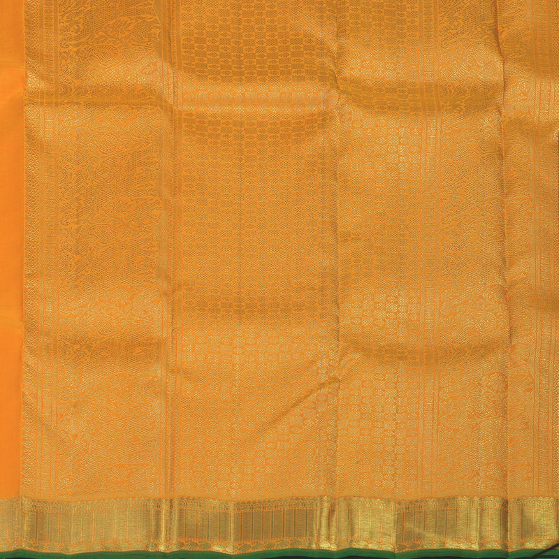 Hayagrivas Handloom Orange Kanjivaram Silk Saree BE724-SBS