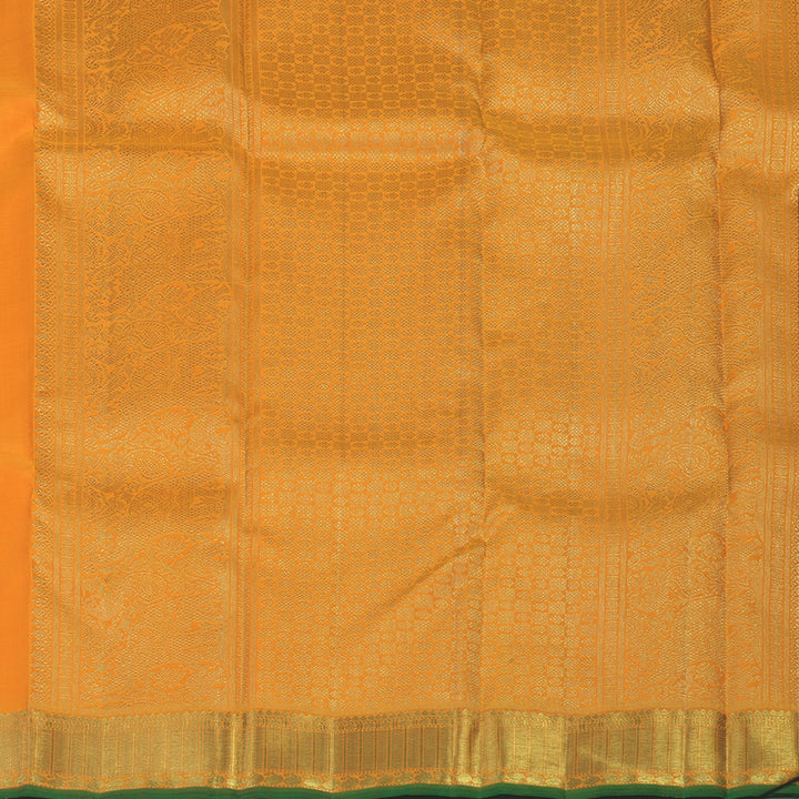 Hayagrivas Handloom Orange Kanjivaram Silk Saree BE724-SBS