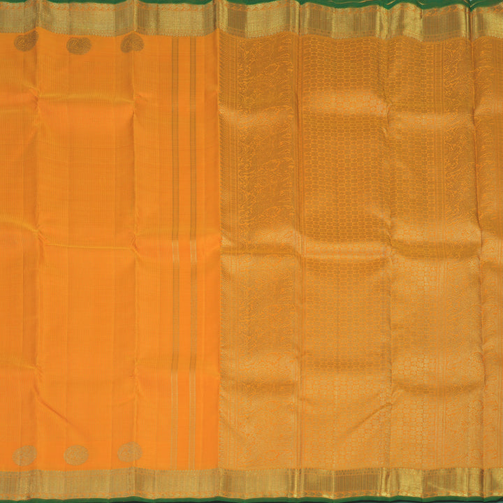 Hayagrivas Handloom Orange Kanjivaram Silk Saree BE724-SBS