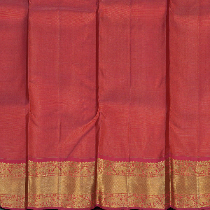 Hayagrivas Handloom Fanta Orange Kanjivaram Silk Saree with Red Border BE726-SBS