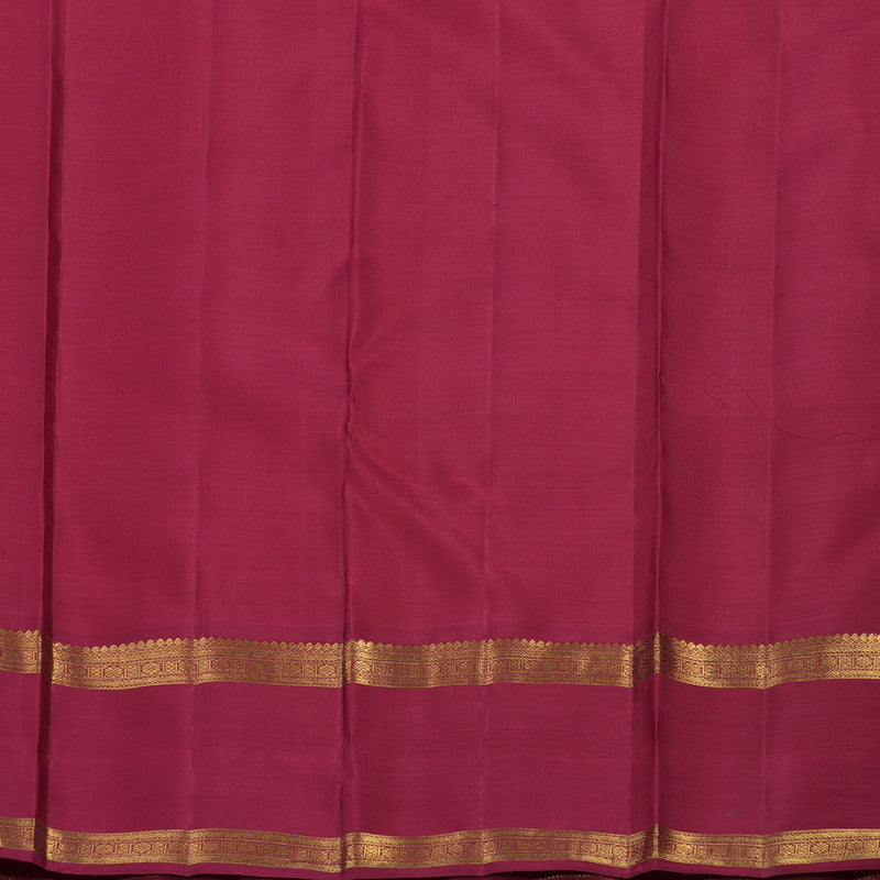 Hayagrivas Handloom Peach Orange Kanjivaram Silk Saree with Ganga Jamuna Border BE730-SBS