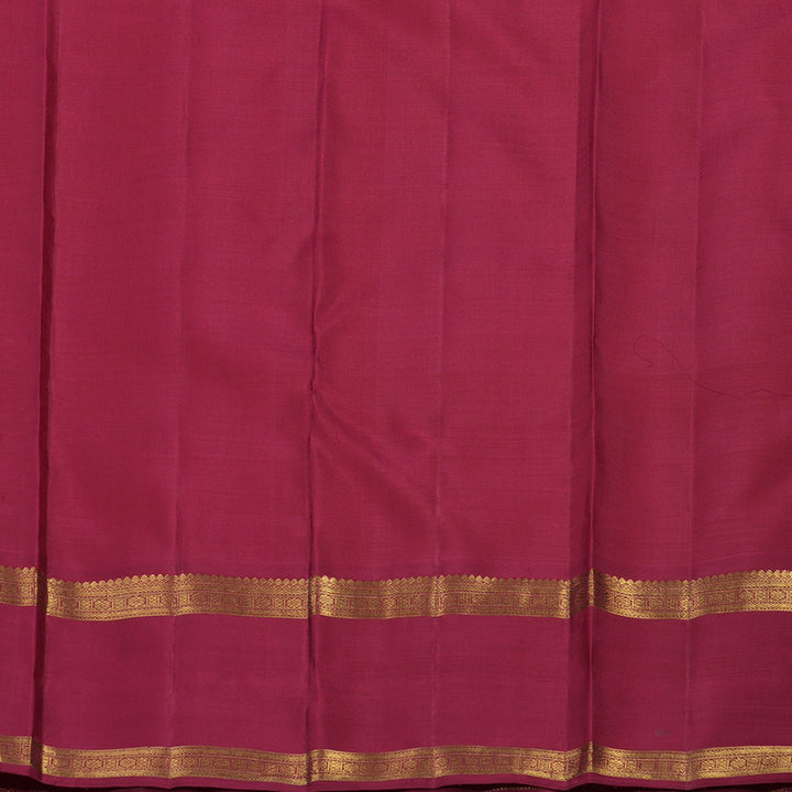 Hayagrivas Handloom Peach Orange Kanjivaram Silk Saree with Ganga Jamuna Border BE730-SBS