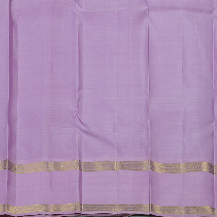 Hayagrivas Handloom Silver Grey Kanjivaram Silk Saree with Ganga Jamuna Border BE740-SBS