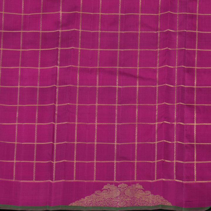 Hayagrivas Handloom Multicolour Checks Ten Yards Silk Saree BE745-SBS
