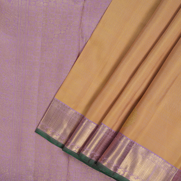 Hayagrivas Handloom Sandal Kanjivaram Silk Saree with Lilac Border BE747-SBS