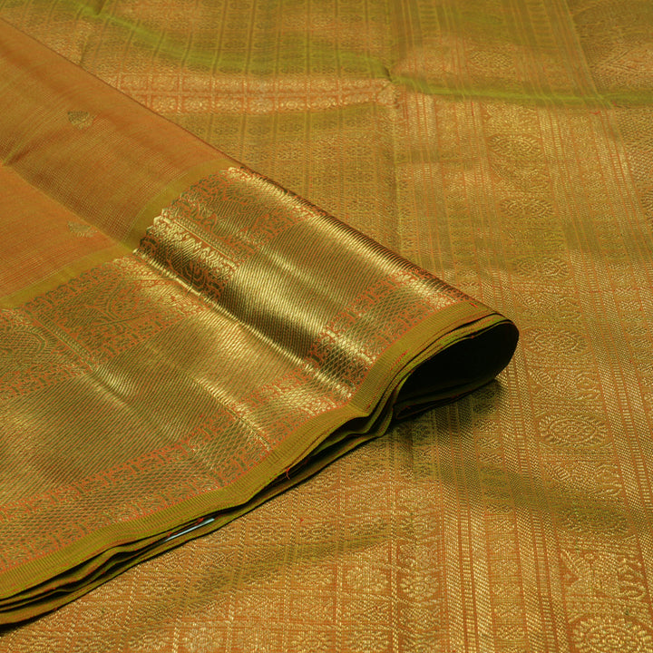Hayagrivas Handloom Sampanga Green Kanjivaram Silk Saree BE749-SBS