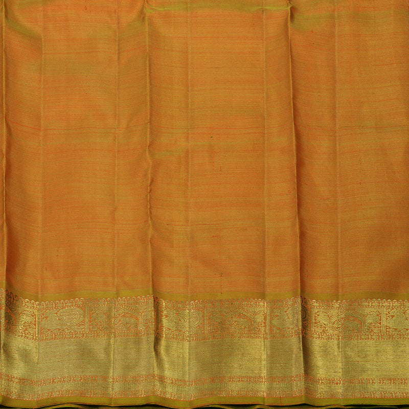 Hayagrivas Handloom Sampanga Green Kanjivaram Silk Saree BE749-SBS