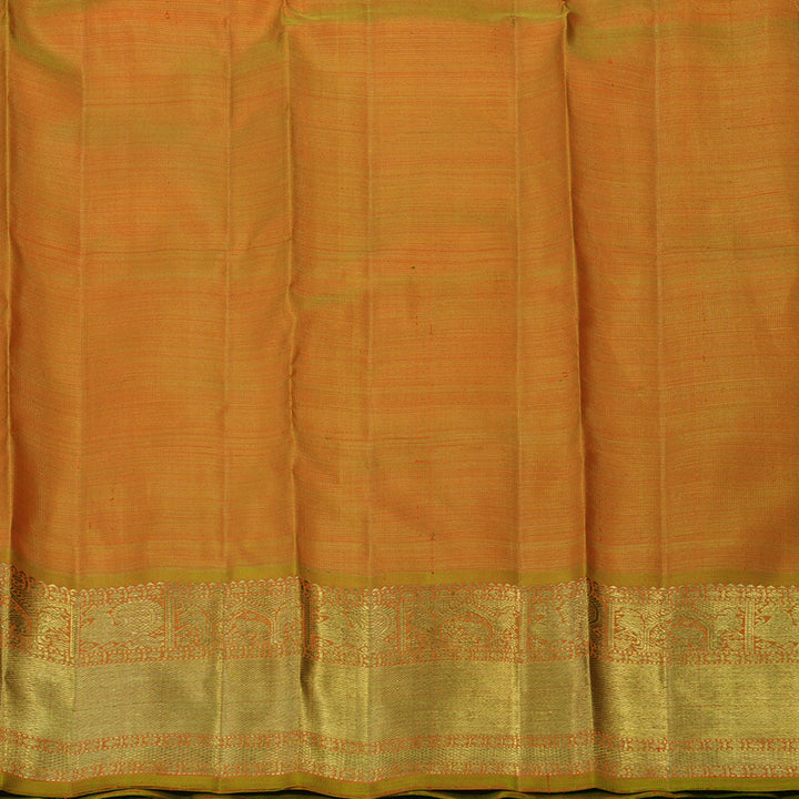 Hayagrivas Handloom Sampanga Green Kanjivaram Silk Saree BE749-SBS