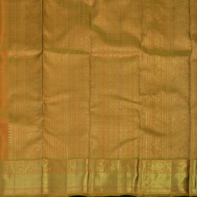 Hayagrivas Handloom Sampanga Green Kanjivaram Silk Saree BE749-SBS