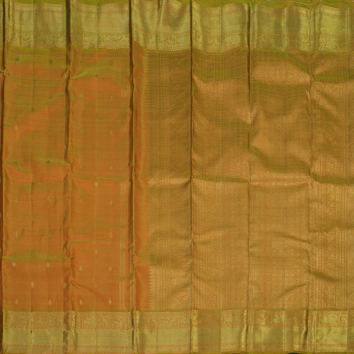 Hayagrivas Handloom Sampanga Green Kanjivaram Silk Saree BE749-SBS