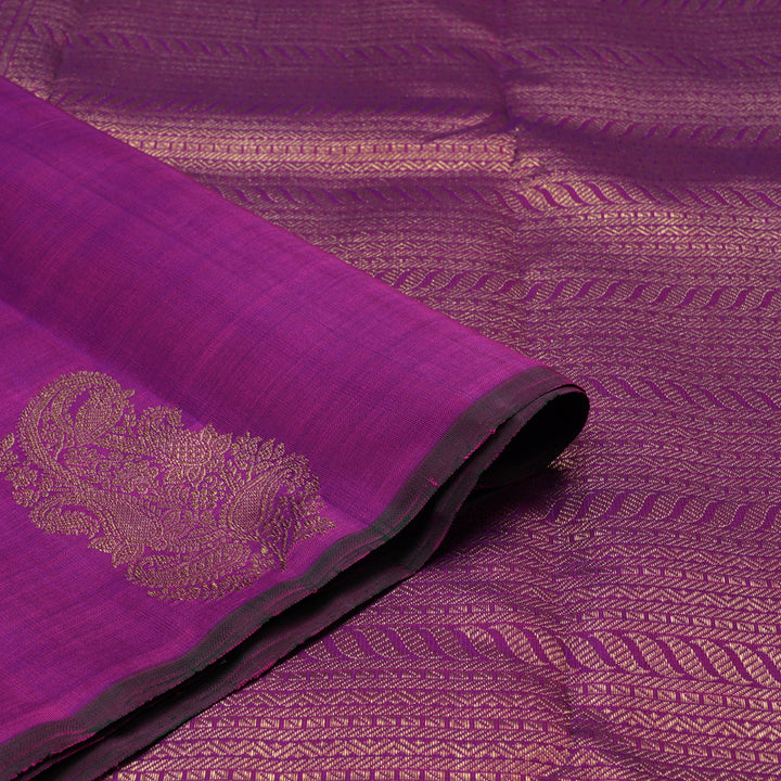 Hayagrivas Handloom Purple Kanjivaram Silk Saree BE766-SBS