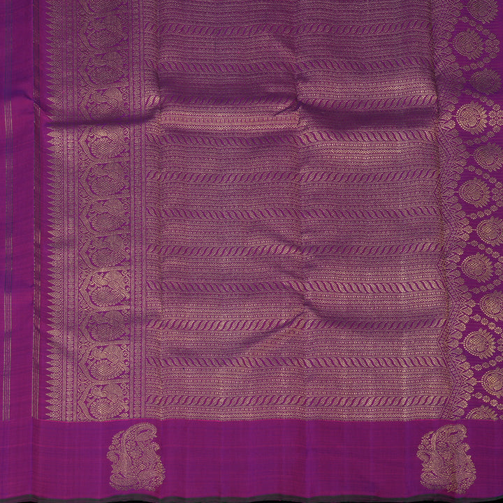 Hayagrivas Handloom Purple Kanjivaram Silk Saree BE766-SBS