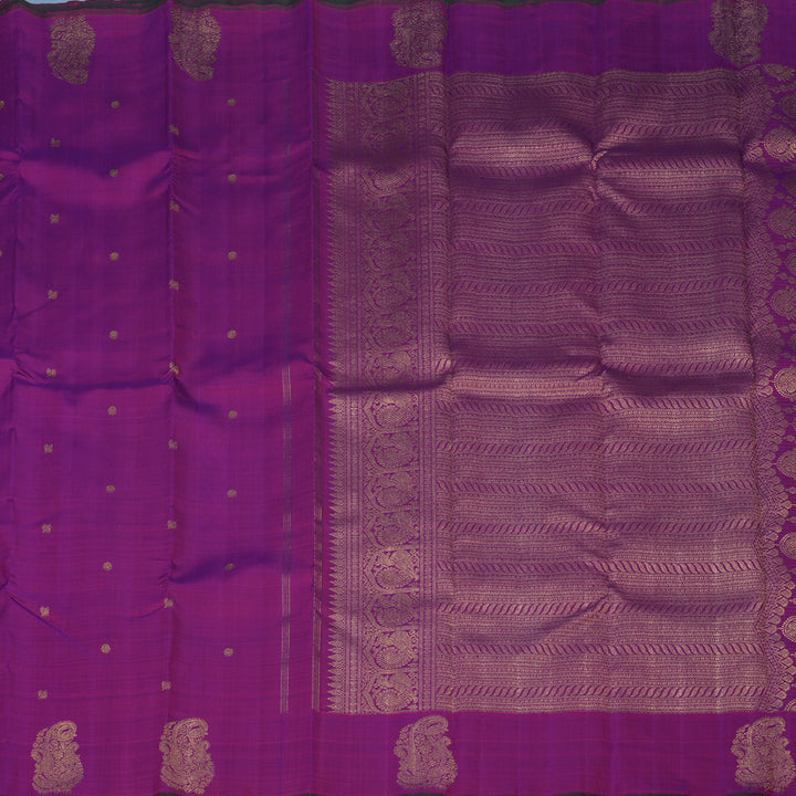 Hayagrivas Handloom Purple Kanjivaram Silk Saree BE766-SBS