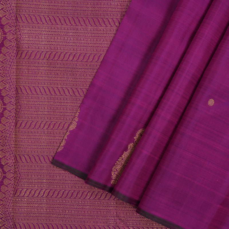 Hayagrivas Handloom Purple Kanjivaram Silk Saree BE766-SBS