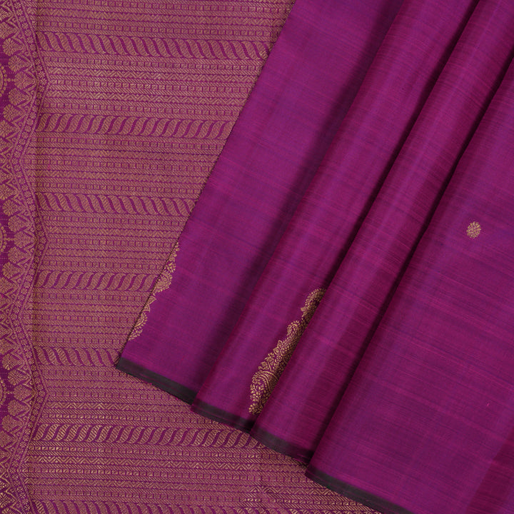 Hayagrivas Handloom Purple Kanjivaram Silk Saree BE766-SBS