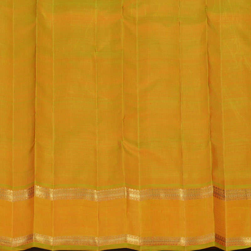 Hayagrivas Handloom Sampanga Yellow Kanjivaram Silk Saree BE775-SBS