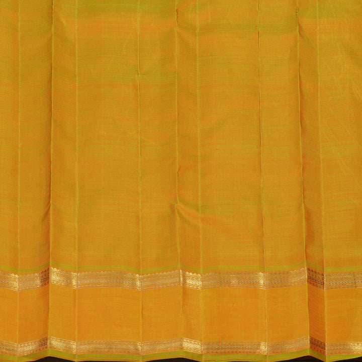 Hayagrivas Handloom Sampanga Yellow Kanjivaram Silk Saree BE775-SBS
