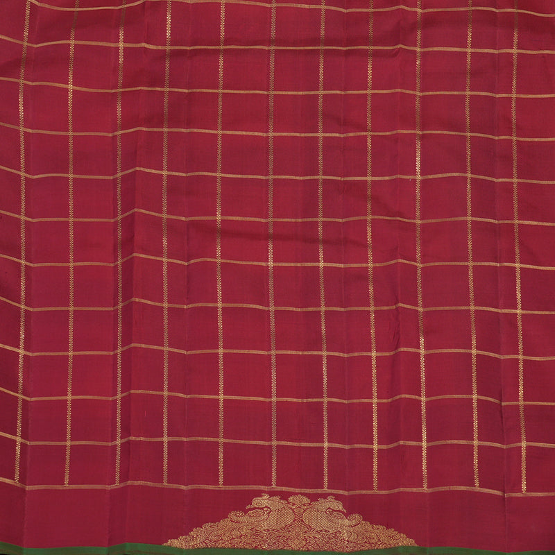 Hayagrivas Handloom Paalum Pazhamum Checks Ten Yards Silk Saree BE776-SBS