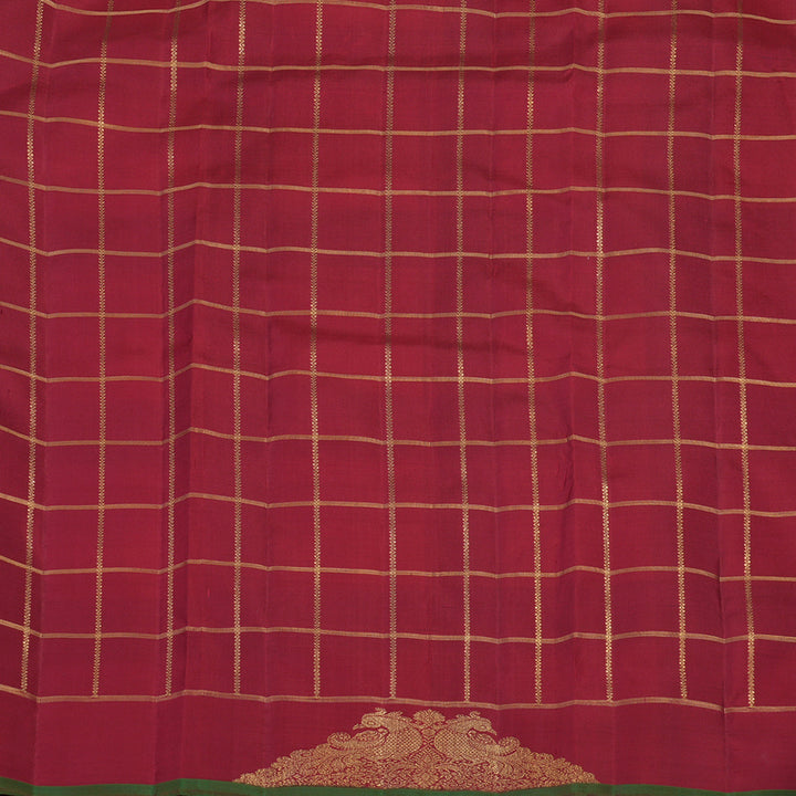 Hayagrivas Handloom Paalum Pazhamum Checks Ten Yards Silk Saree BE776-SBS