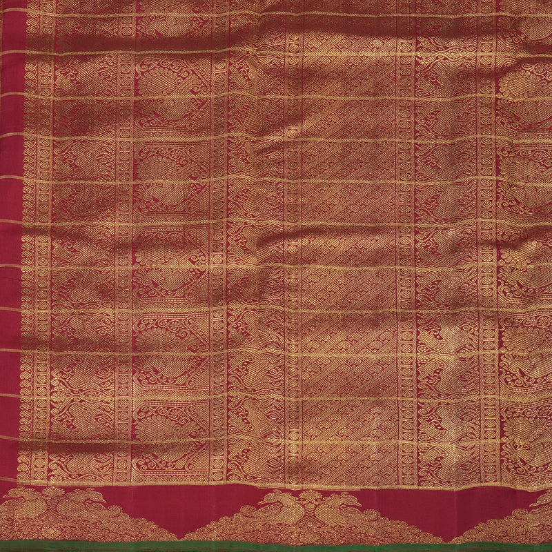 Hayagrivas Handloom Paalum Pazhamum Checks Ten Yards Silk Saree BE776-SBS