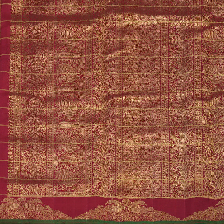 Hayagrivas Handloom Paalum Pazhamum Checks Ten Yards Silk Saree BE776-SBS
