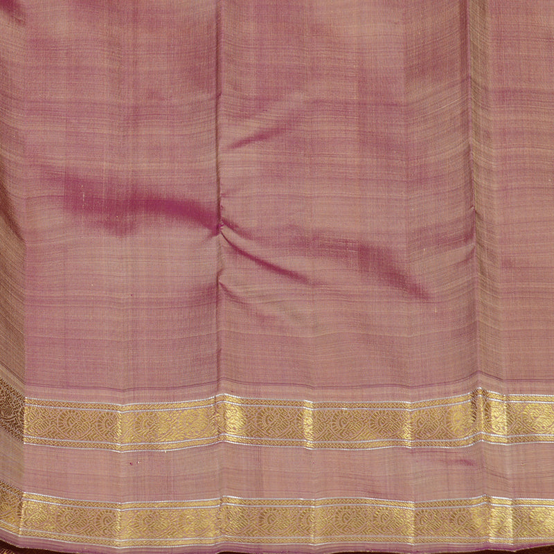 Hayagrivas Handloom Orange Kanjivaram Silk Saree with Dual Toned Border BE779-SBS