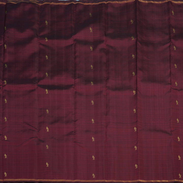 Hayagrivas Handloom Wine Maroon Kanjivaram Silk Saree BE781-SBS