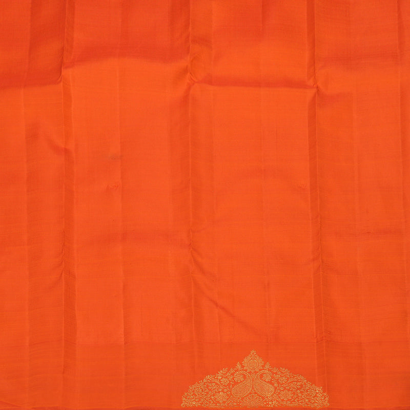 Hayagrivas Handloom Peach Orange Kanjivaram Silk Saree BE784-SBS