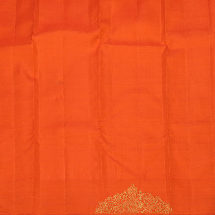 Hayagrivas Handloom Peach Orange Kanjivaram Silk Saree BE784-SBS