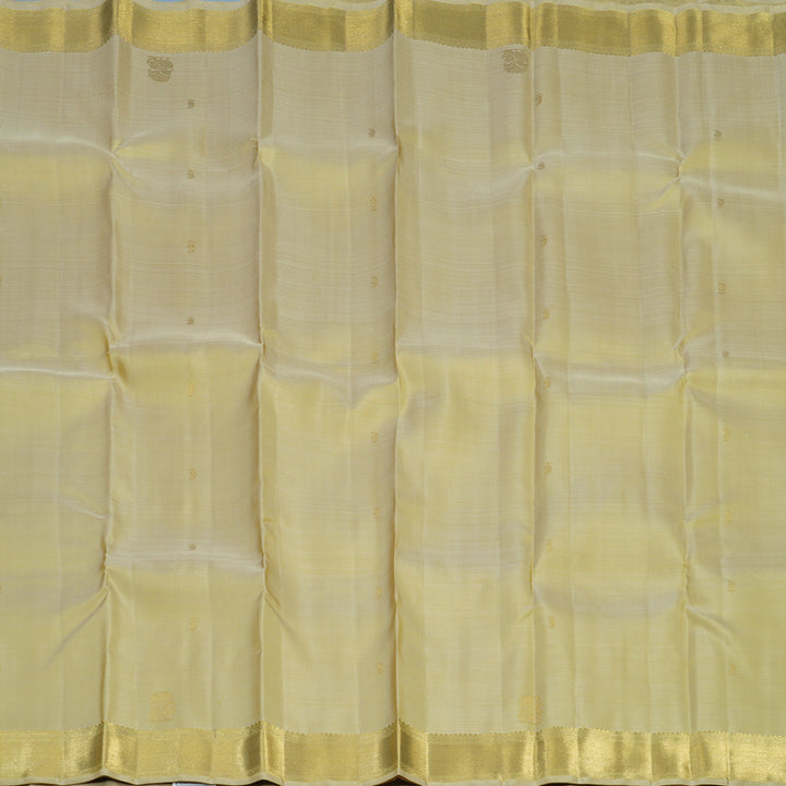 Hayagrivas Handloom Light Elaichi Green Kanjivaram Silk Saree BE785-SBS