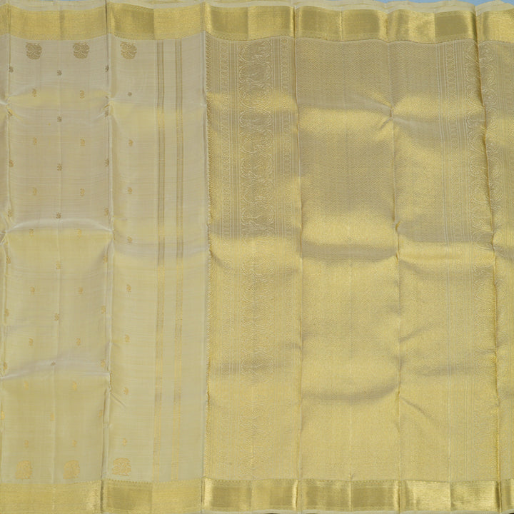Hayagrivas Handloom Light Elaichi Green Kanjivaram Silk Saree BE785-SBS