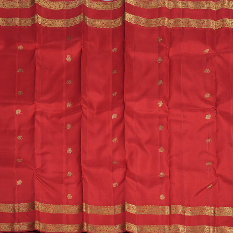 Hayagrivas Handloom Red Kanjivaram Silk Saree BE790-SBS