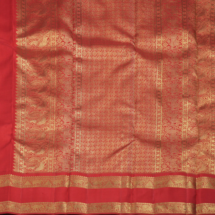 Hayagrivas Handloom Red Kanjivaram Silk Saree BE790-SBS