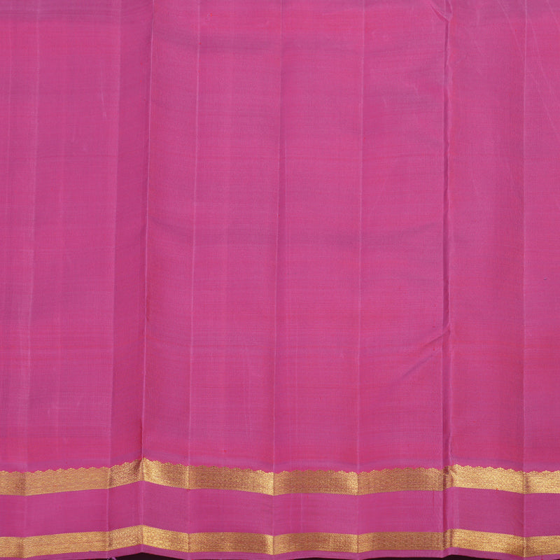 Hayagrivas Handloom Purple Ten Yards Silk Saree with Pink Border BE795-SBS