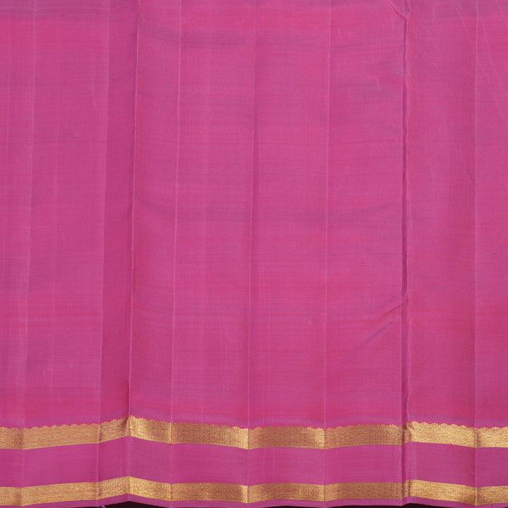 Hayagrivas Handloom Purple Ten Yards Silk Saree with Pink Border BE795-SBS