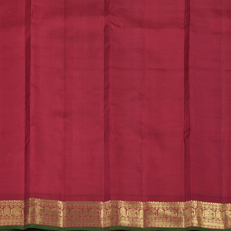 Hayagrivas Handloom Mambazham Yellow Kanjivaram Silk Saree with Maroon Border BE796-SBS