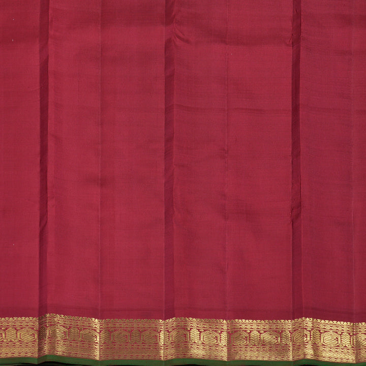 Hayagrivas Handloom Mambazham Yellow Kanjivaram Silk Saree with Maroon Border BE796-SBS