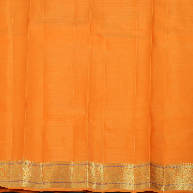 Hayagrivas Handloom Orange Kanjivaram Silk Saree BE797-SBS
