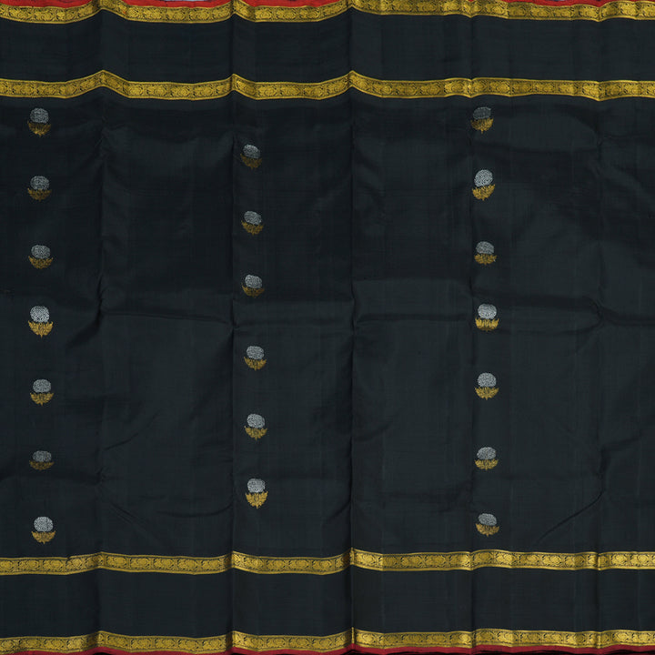 Hayagrivas Handloom Black Kanjivaram Silk Saree BE799-SBS