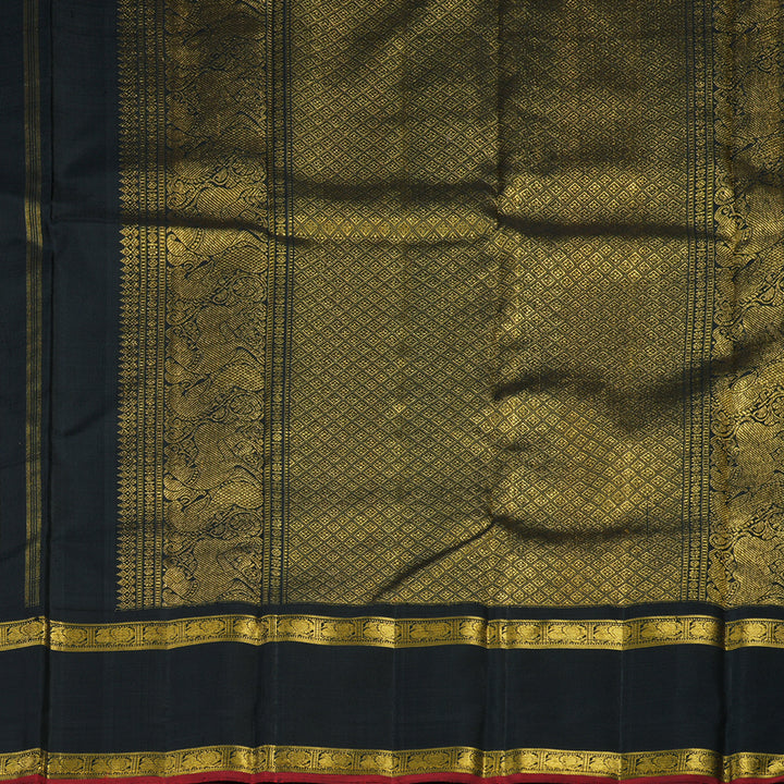 Hayagrivas Handloom Black Kanjivaram Silk Saree BE799-SBS
