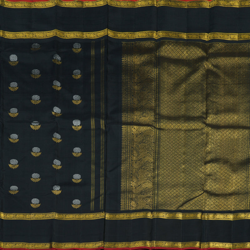 Hayagrivas Handloom Black Kanjivaram Silk Saree BE799-SBS