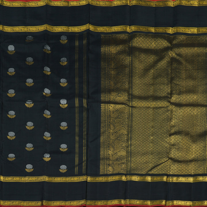 Hayagrivas Handloom Black Kanjivaram Silk Saree BE799-SBS